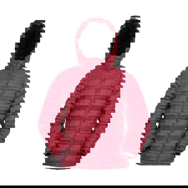 Mountain Warehouse Childrens/Kids Seasons Faux Fur Lined Padded Jacket - Rust