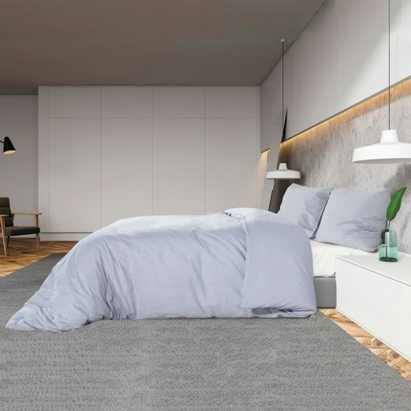 Berkfield Duvet Cover Set Grey 260x240 cm Cotton