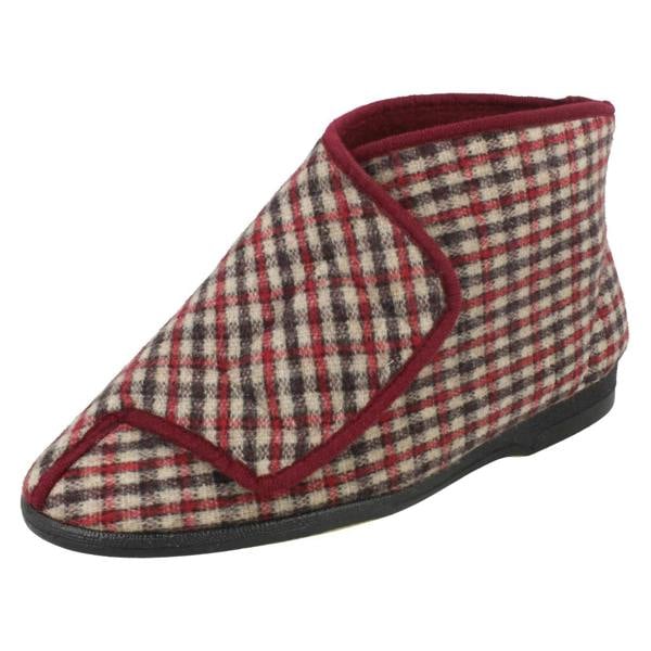 Balmoral Mens Balmoral Chequered Bootee Slippers Gawci