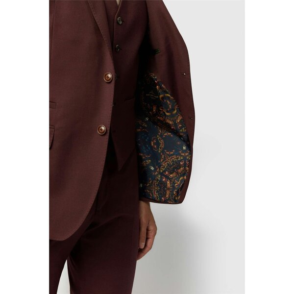Antique Rogue Slim Fit Harley Mulberry Flannel Jacket
