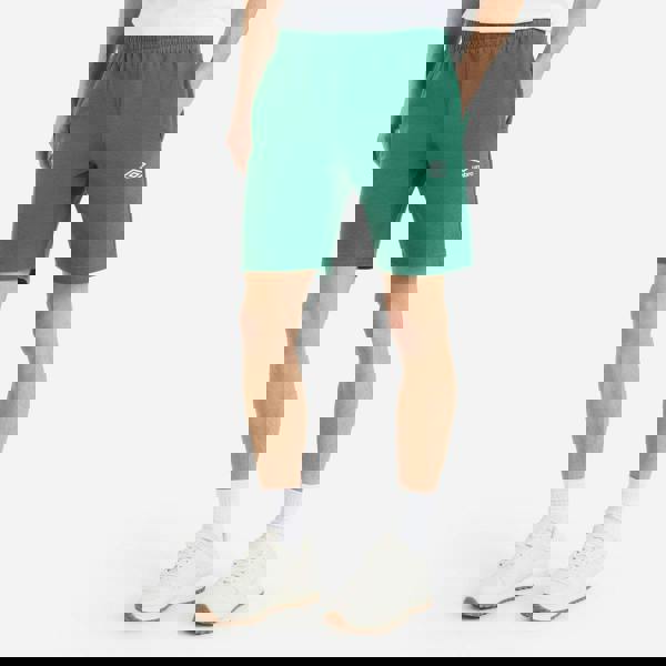 Umbro Mens Fleece Logo Casual Shorts - Fir