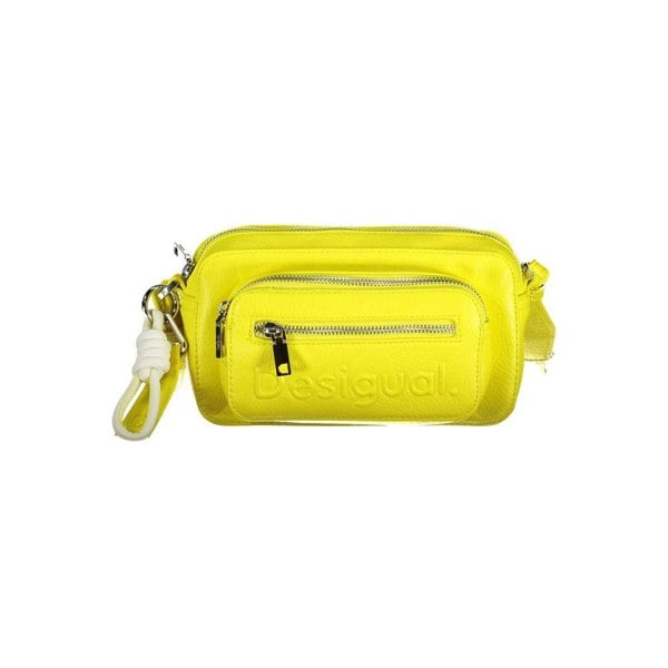 Desigual Lila Leather Crossbody Bag for Women - Yellow