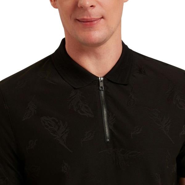 Ted Baker MMB NEYACK SS Feather Jacquard Zip Polo 6