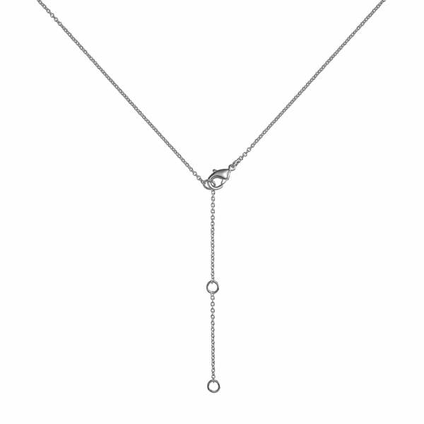 Sterling Silver Long Polki Disc Pendant Necklace - namana.london