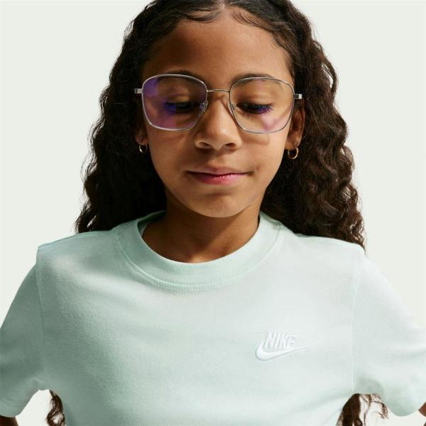 Nike Childrens/Kids Futura Classic Logo Regular T-Shirt - Light Green - 