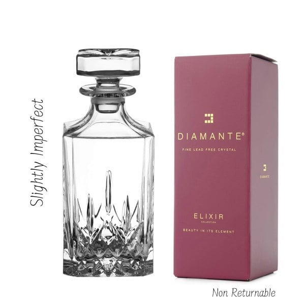 Diamante Dorchester Crystal Whisky Decanter - Slightly Imperfect