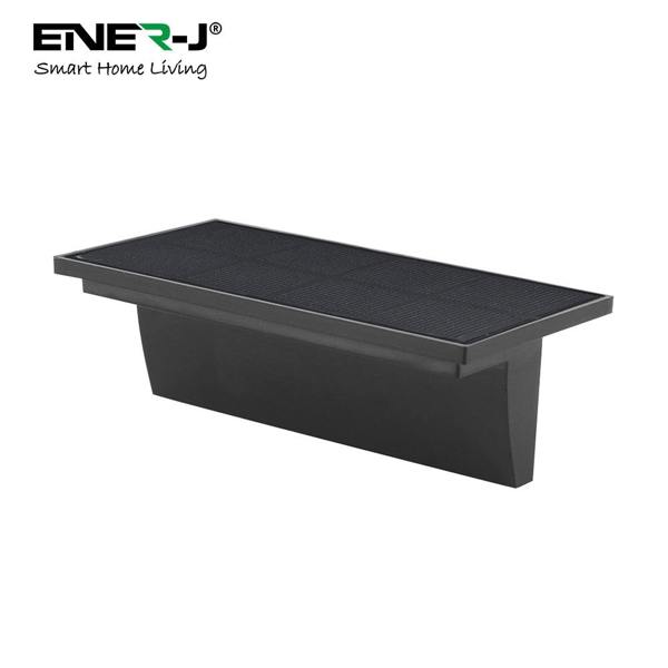 ENER-J 2 Pc Pack Solar Powered Deck / Fence Light with 5 LEDs, 2 Colour Switchable - 3000K & 6000K