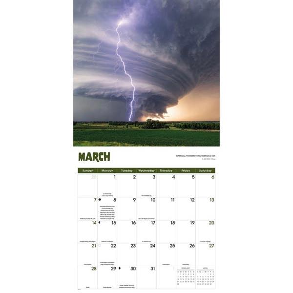 Natural Elements Extreme Weather Calendar 2027, Wall Calendars, Month To View, Natural World, Gift