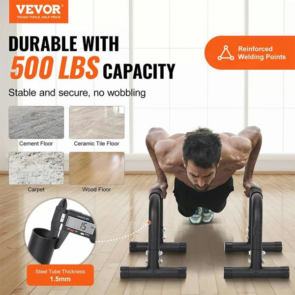 Havendro Dip Bars Dip Stand Station 500lbs Capacity Home Gym Strength Training Workout Equipment