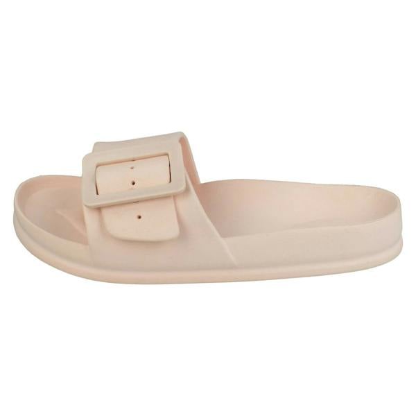 Spot On Ladies Spot On Flat Buckle Mules F00349