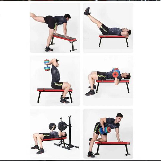 Havendro Flat Weight Bench Foldable Strength Training Exercise Home Gym Workout Fitness