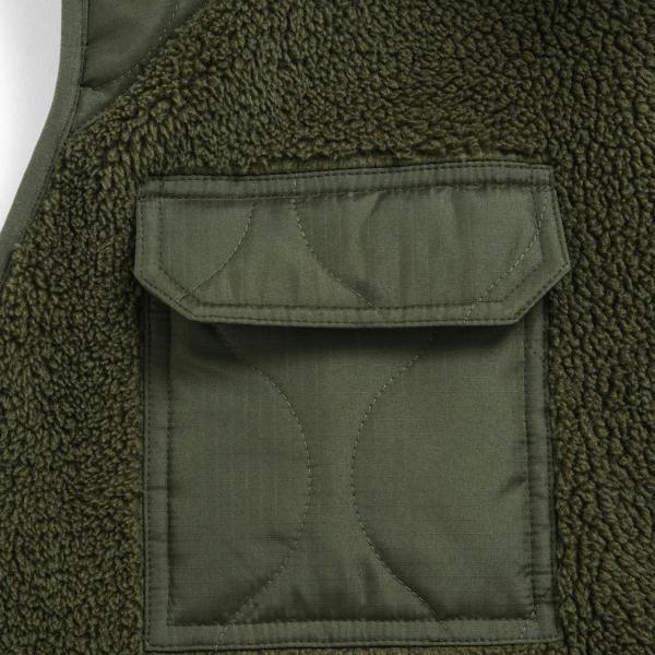 Taion Military Pile Fleece High Neck Vest