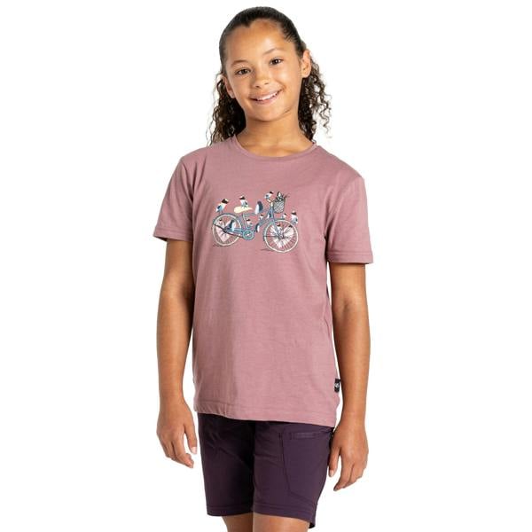Dare 2B Childrens/Kids Trailblazer II Bicycle T-Shirt - Mauve - 