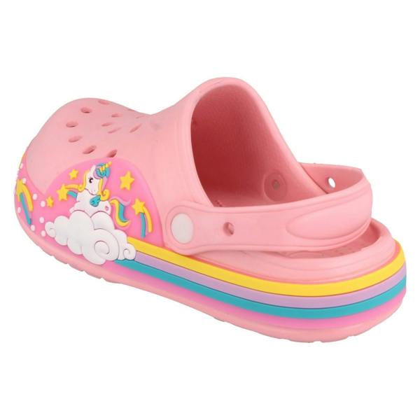 Spot On Girls Spot On Clogs With Unicorn Design And Lights H2695