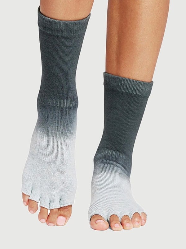 ToeSox Crew Half Toe Women's Yoga Grip Socks