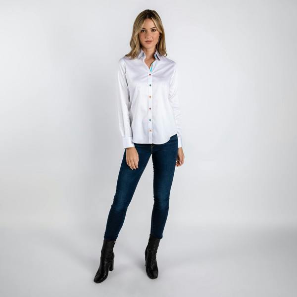 CLASSIC WOMENS SATIN COTTON SHIRT - Premium Men's Patterned Shirt by Claudio Lugli | Bold Design, Tailored Fit, Best Printed Shirts