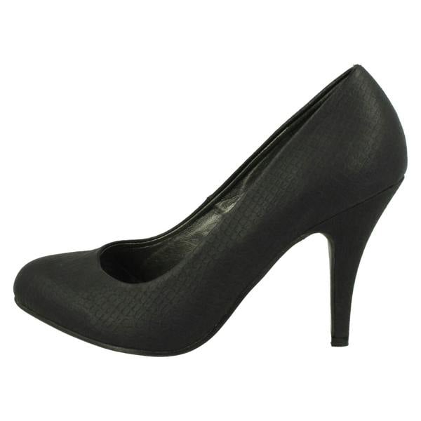 Spot On Ladies Spot On High Heel Court Shoe