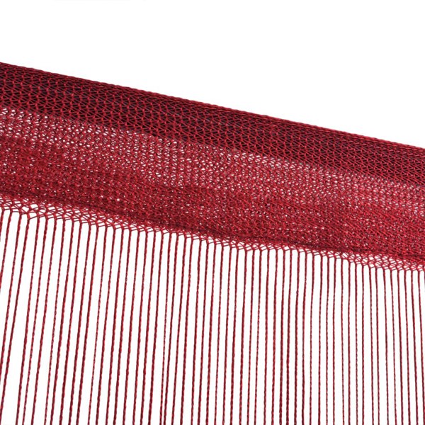 Berkfield String Curtains 2 pcs 140x250 cm Burgundy
