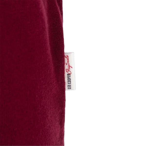 Lee Cooper Mens Crew Neck Long-Sleeved Jumper - Burgundy - 