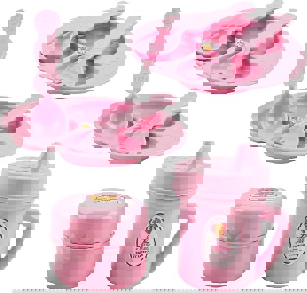 deAO Toys 28 Piece Baby Doll Accessories Bag Baby Feeding Accessories Clothes