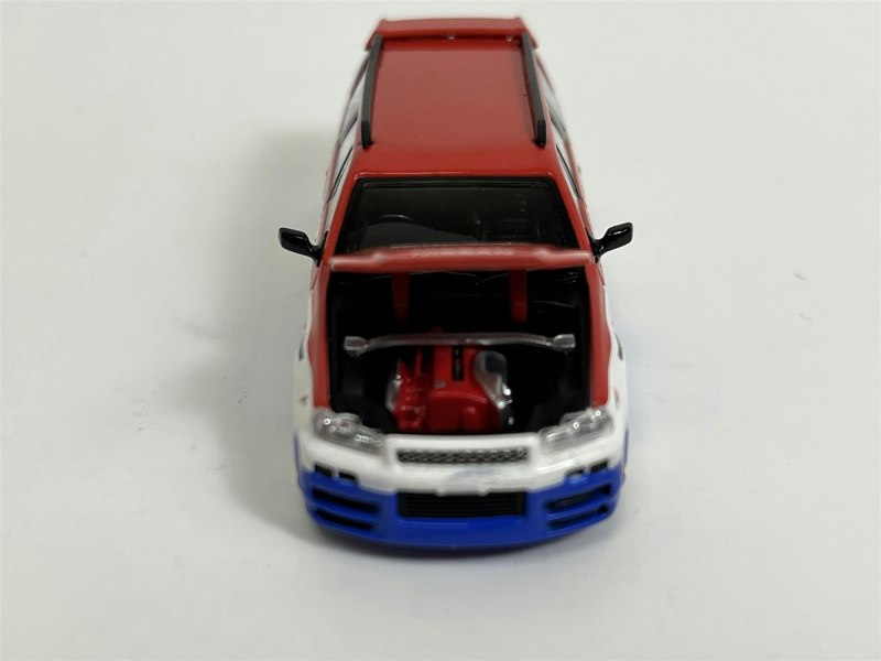 Pop Race Nissan R34 Stegea RB25 Race Department 1:64 Scale PR640001