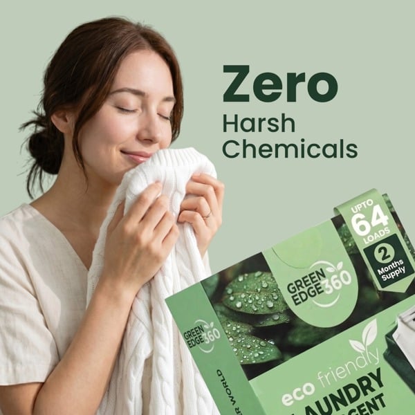 Green Edge 360 Forest Fresh Eco Friendly Laundry Detergent Sheets