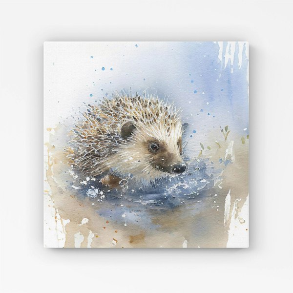 Warren Reed Hedgehog Watercolour Canvas