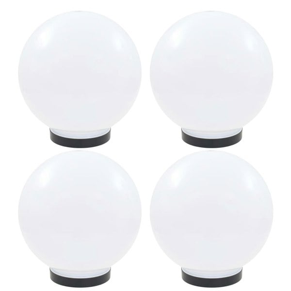 Berkfield LED Bowl Lamps 4 pcs Spherical 25 cm PMMA