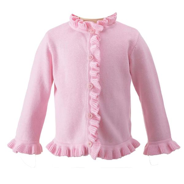 Rachel Riley Pink Frill Cardigan
