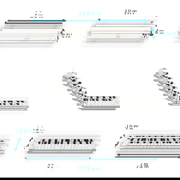 Carry-On 49 Key Touch Sensitive Folding Piano#Colour_White