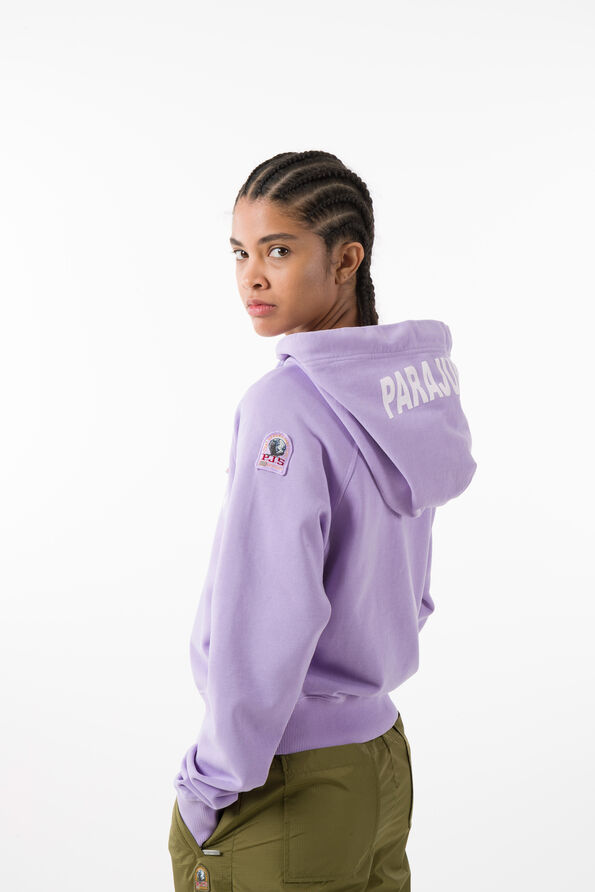 Parajumpers Hoody Plain Crop Hoodie - Purple