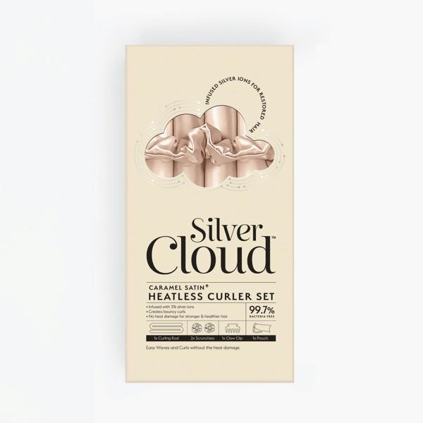 Silver Cloud Beauty Caramel Heatless Curler Set