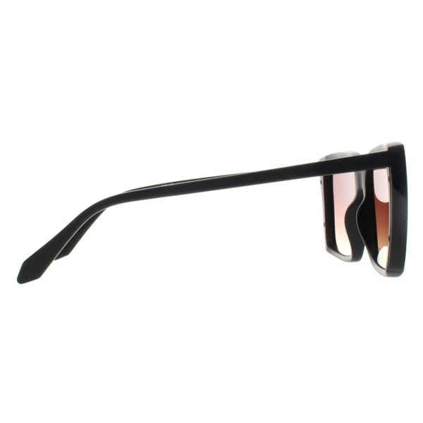 Quay Sunglasses Front Cover MTBLK Matte Black Brown Yellow Gradient