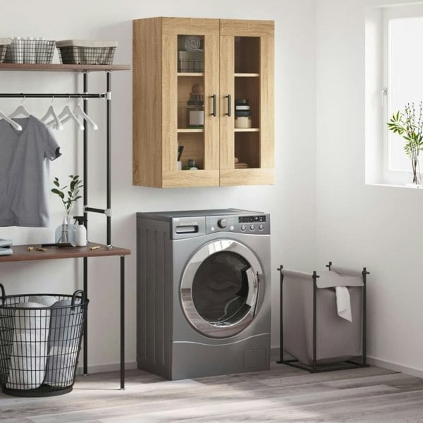 Berkfield Wall Mounted Cabinet Sonoma Oak 69.5x34x90 cm