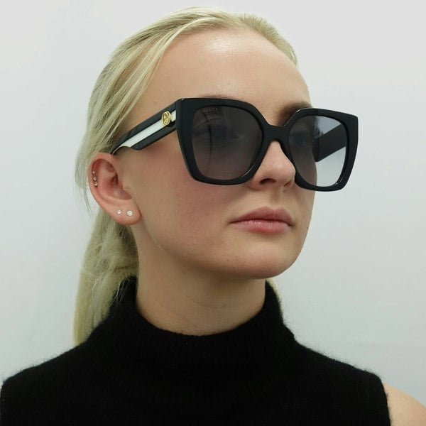 Gucci Sunglasses GG1300S 004 Black Grey Gradient