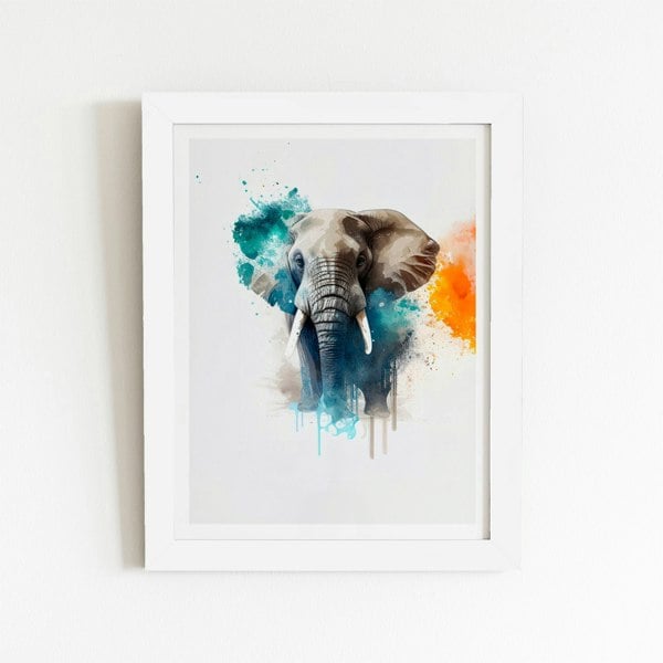 Warren Reed Majestic Elephant Splashart Art Prints