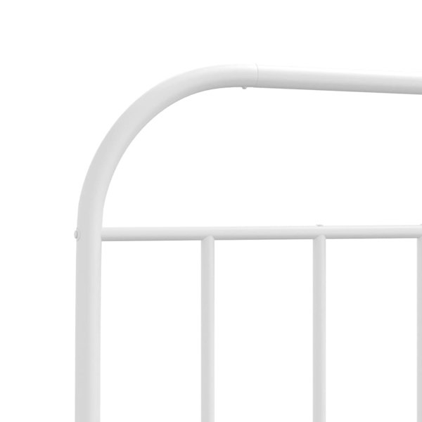 Berkfield Metal Headboard White 150 cm