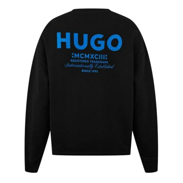 Hugo Mens Logo Sweatshirt - Black/Blue - 