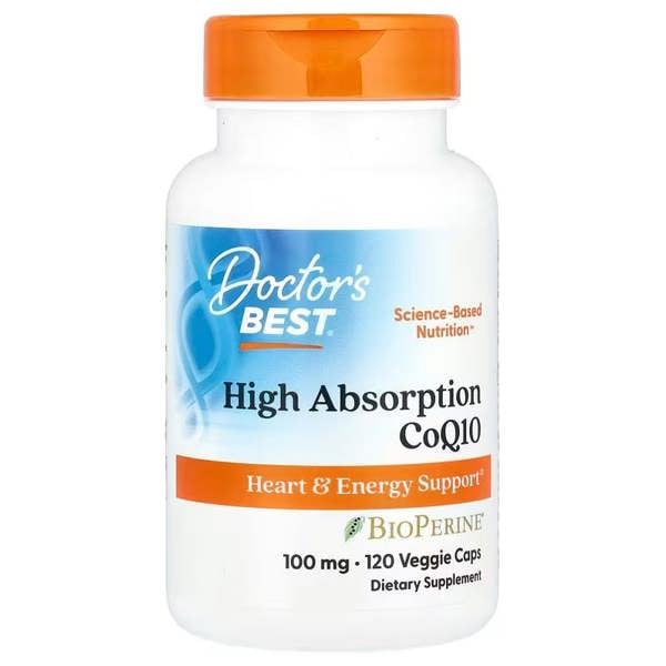 Doctor's Best High Absorption CoQ10 with BioPerine, 100mg - 120 vcaps