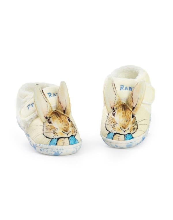 Peter Rabbit Unisex Kids Multicoloured Character Face Velcro Loafer Slippers