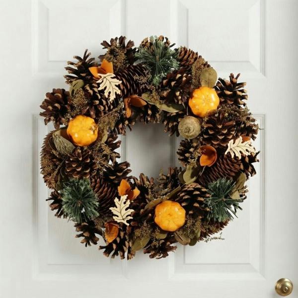 Garden Greatness Decorative Autumn Harvest Pumpkin Wreath