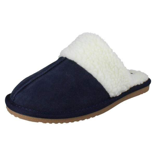 Hush Puppies Ladies Hush Puppies Slippers Arianna Mule Slippers - Navy - Standard