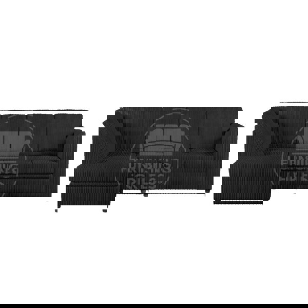 Furnishings For Less Luxor Full Cord Fabric 5 Seater Corner Sofa Full Back