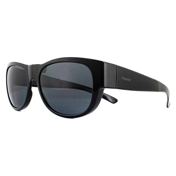 Polaroid Suncovers Fit Over Glasses Sunglasses PLD 9008/S 807 C3 Black Grey Polarized
