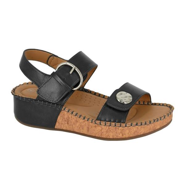 Cipriata Womens/Ladies Mirian PU Sandals - Black - 