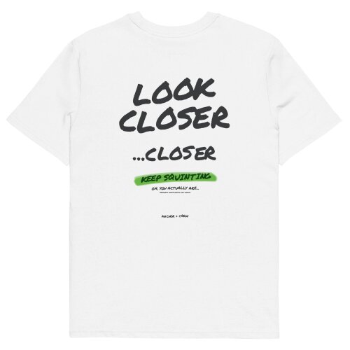 Anchor & Crew Small Print Annotations Organic Cotton T-Shirt - White