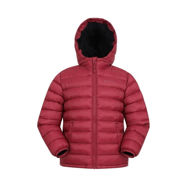 Mountain Warehouse Childrens/Kids Seasons Faux Fur Lined Padded Jacket - Rust