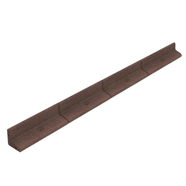 Flexible Lawn Edging 4.8m With Mallet - Brown