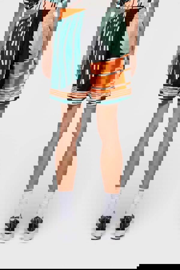 Casablanca Drawstring Silk Shorts Court Abstrait