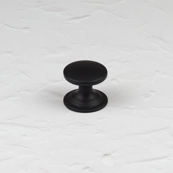 Handle & Home Matt Black Contemporary Cup Handles and Coordinating Knobs